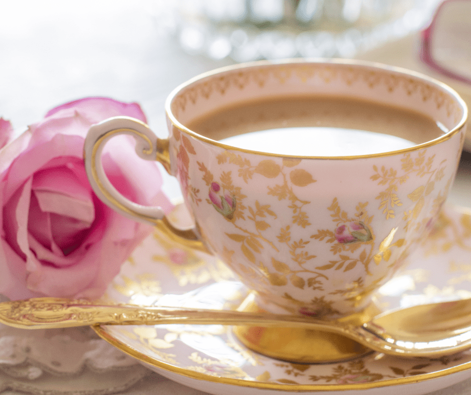 Tea cup and flower