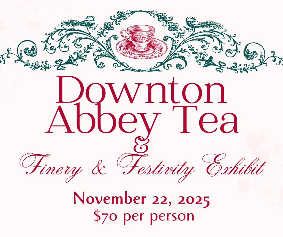 Vintage Tea graphic from a flyer for a Downton Abbey themed tea